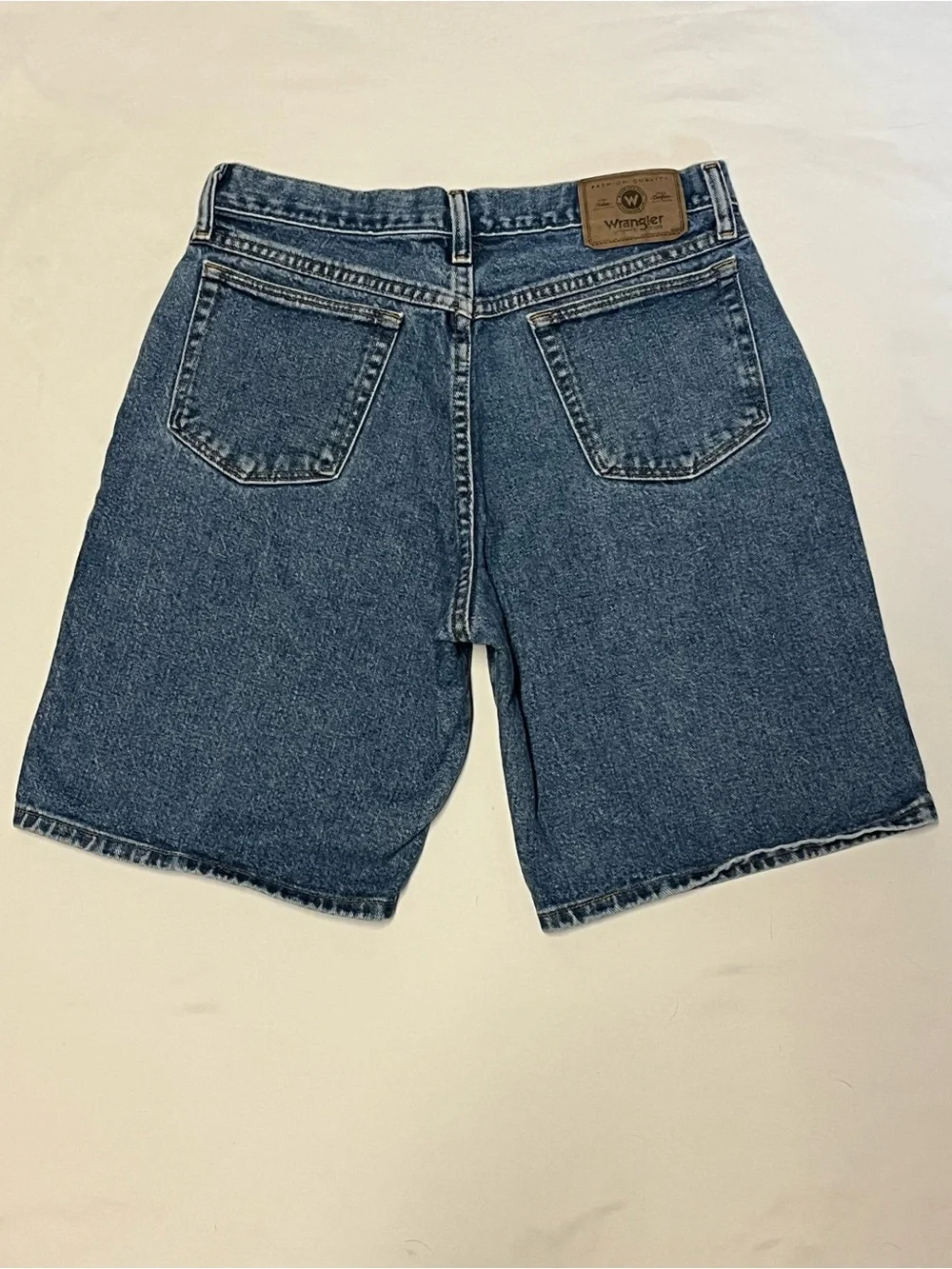 Wrangler Cowboy Cut Denim Shorts Men's Size 30 Vintage 90s Western Dad Jorts